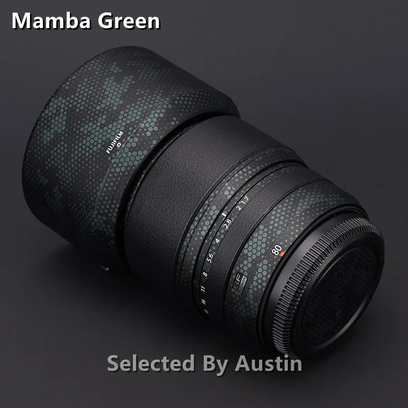 عدسة الجلد لصائق التفاف فيلم ل فوجي GF 80 f1.7 عدسة الحرس المضادة للخدش ملصق لاصق لامع