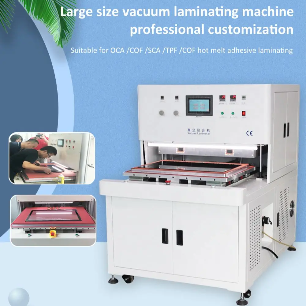 Customized Big OCA COF TPF SCA Vacuum Laminating Machine For Intelligent Advertising Screen ,Naked Eye 3D Display Glass Bonding