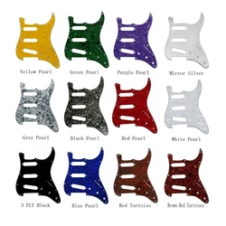 1pcs SSS Electric Guitar Pickguard 3 Ply 11 Holes with Screw  for FD ST Style Guitar Parts Replacement