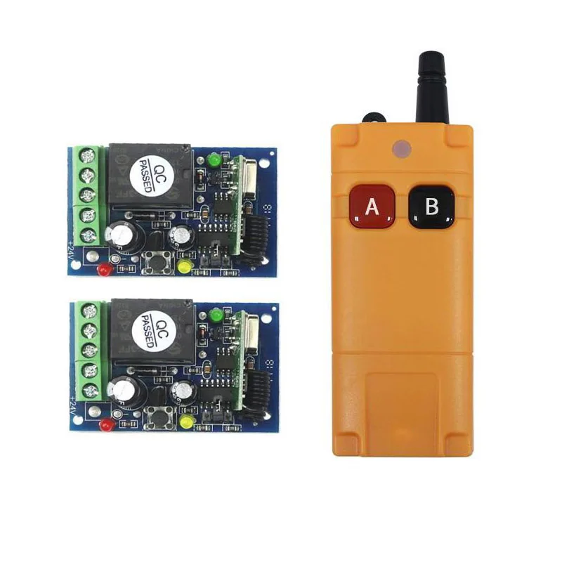 

433mhz Universal DC12V 24V 10A relay RF Wireless Remote Control switch Receiver Transmitter Lighting/LED remot/lamp 1000m