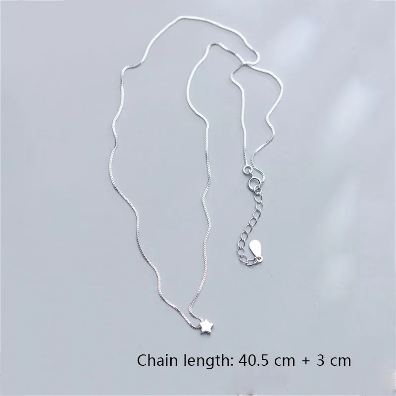 XIYANIKE Minimalist Silver Color  Necklace for Women New Fashion Pentagram Stars Pendant Clavicle Chain Party Jewelry Gift