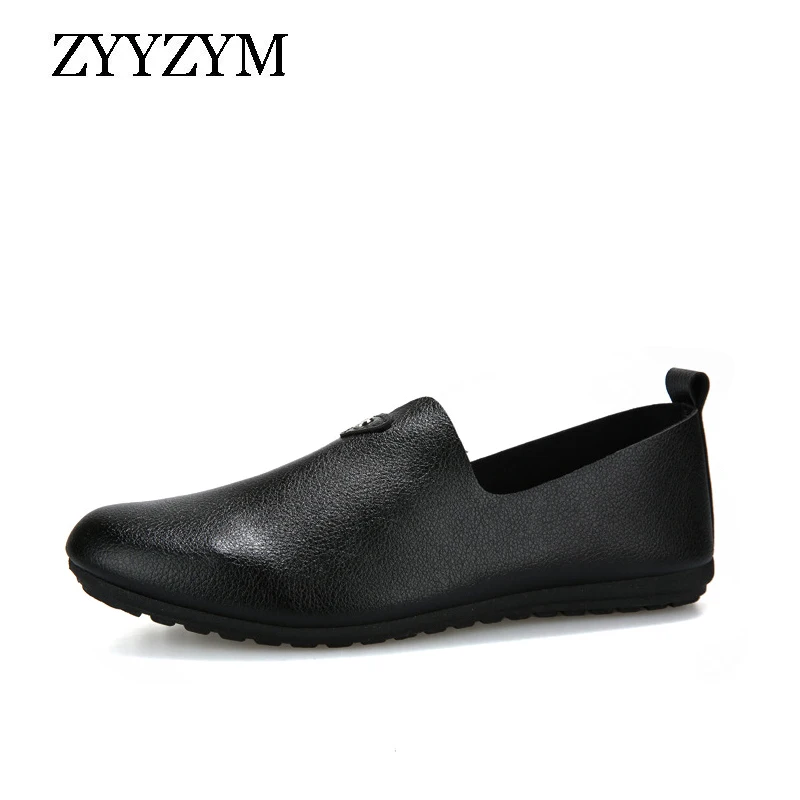 Spring Summer Loafers Shoes Men Fashion Casual Shoes PU Leather