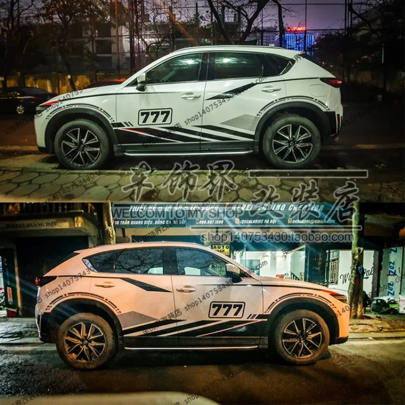 

Автомобильные наклейки для Mazda CX5, Внешнее украшение корпуса, модные спортивные персонализированные наклейки на заказ