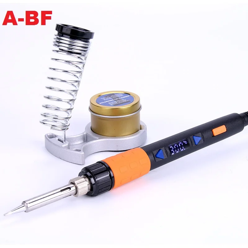 

A-BF GT90E 90W Digital LCD Electric Soldering Iron Kit Temperature Adjustable 220V Soldering Iron Tips Soldering Iron Stand