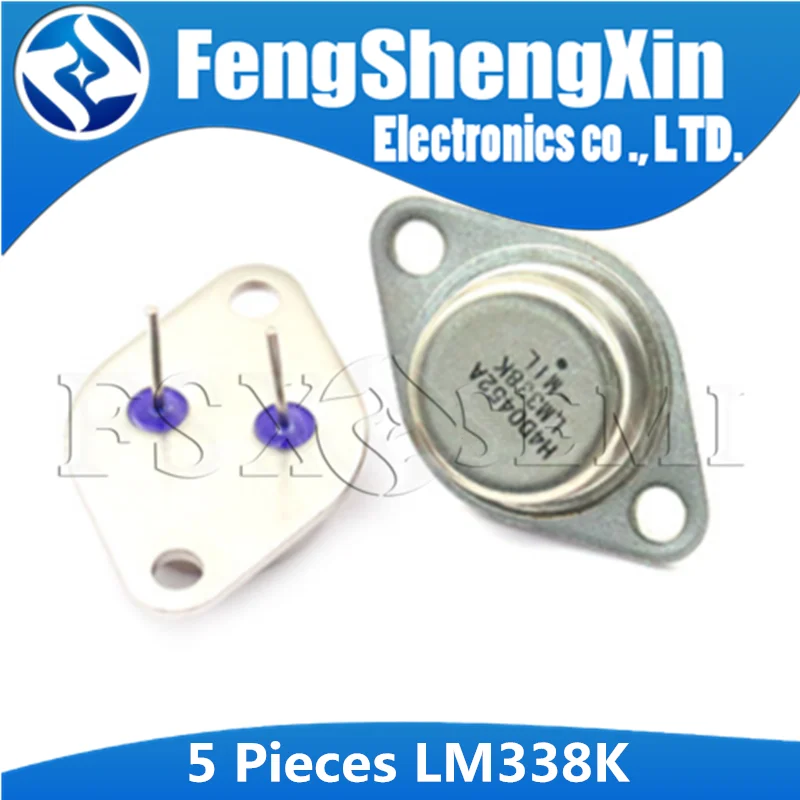 5pcs/lot LM338K TO3 LM338 TO-3 Adjustable Voltage Regulator 5A 1.2V To 32V