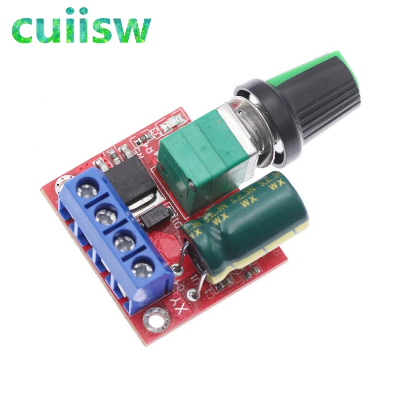 Mini 5A 90W PWM 12V DC Motor Speed Controller Module DC-DC 4.5V-35V Adjustable Speed Regulator Control Governor Switch 24V