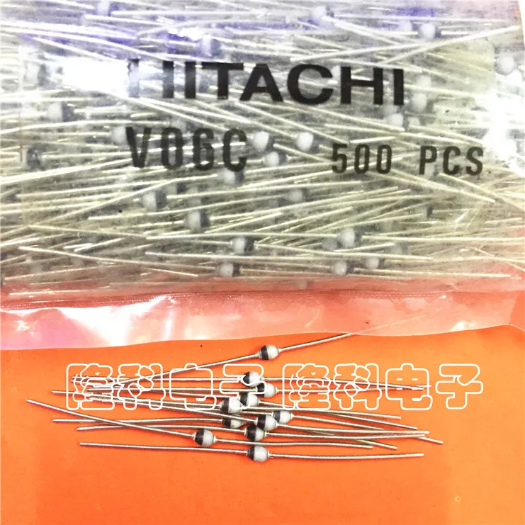 10PCS 100% New original V06C ceramic tube rectifier diode SOD57 universal ball V06C