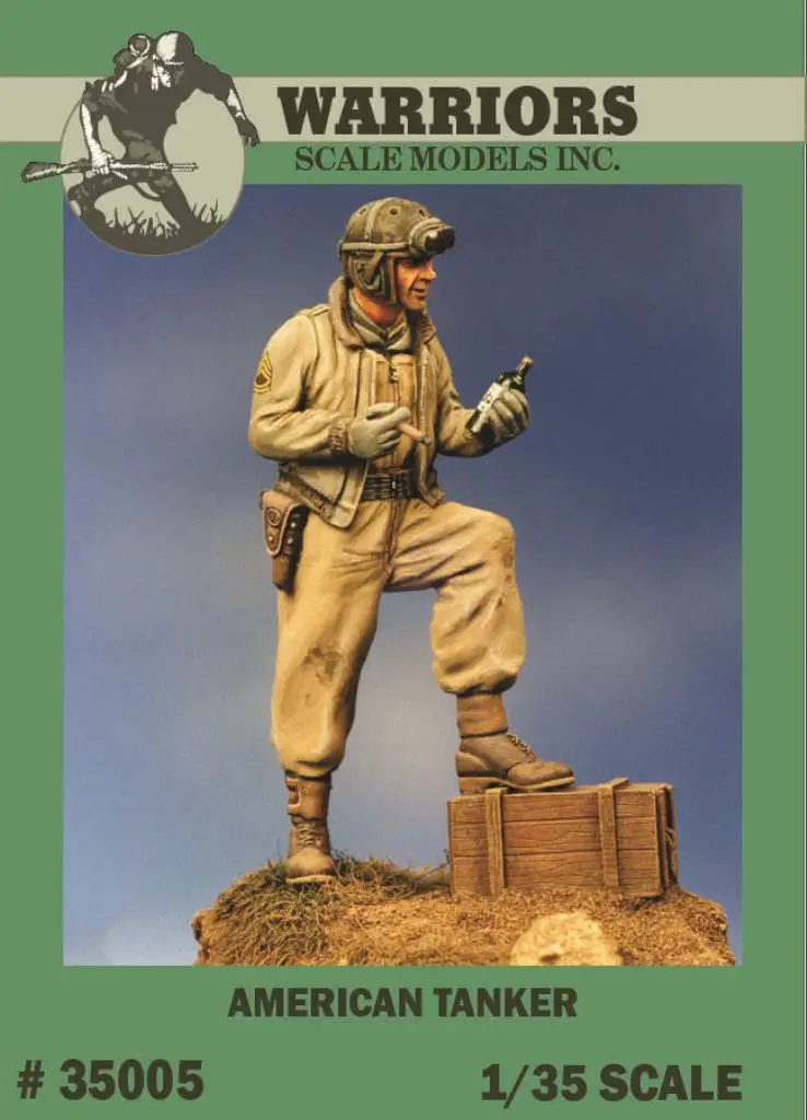 1/35 WWII American Tanker Resin Figure Warriors #35005 Unassembled Uncolored DIY Model