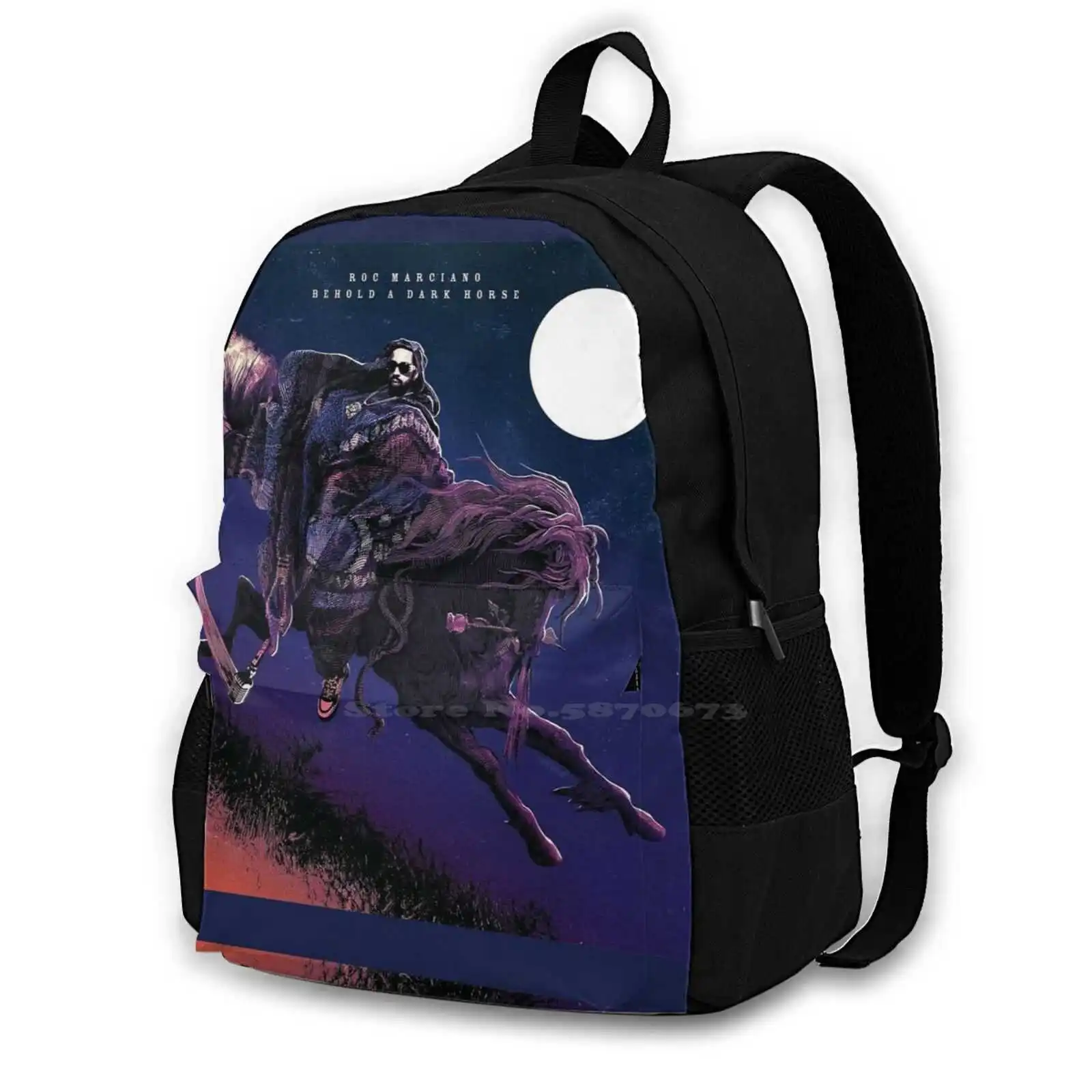 Copy Of Roc-Behold A Dark Horse ( 2018 ) Cover Hot Sale Schoolbag Backpack Fashion Bags Roc Marcberg Behold A Dark Horse