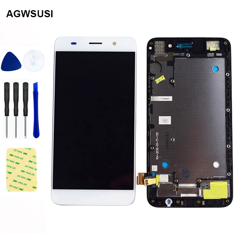 LCD For HUAWEI Y6 LCD Display SCL-L01 SCL-L21 SCL-L04 For Honor 4A LCD Touch Screen Digitizer Sensor Panel Assembly With Frame