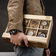 Leather Watch Display Case and Jewelry Organizer #5