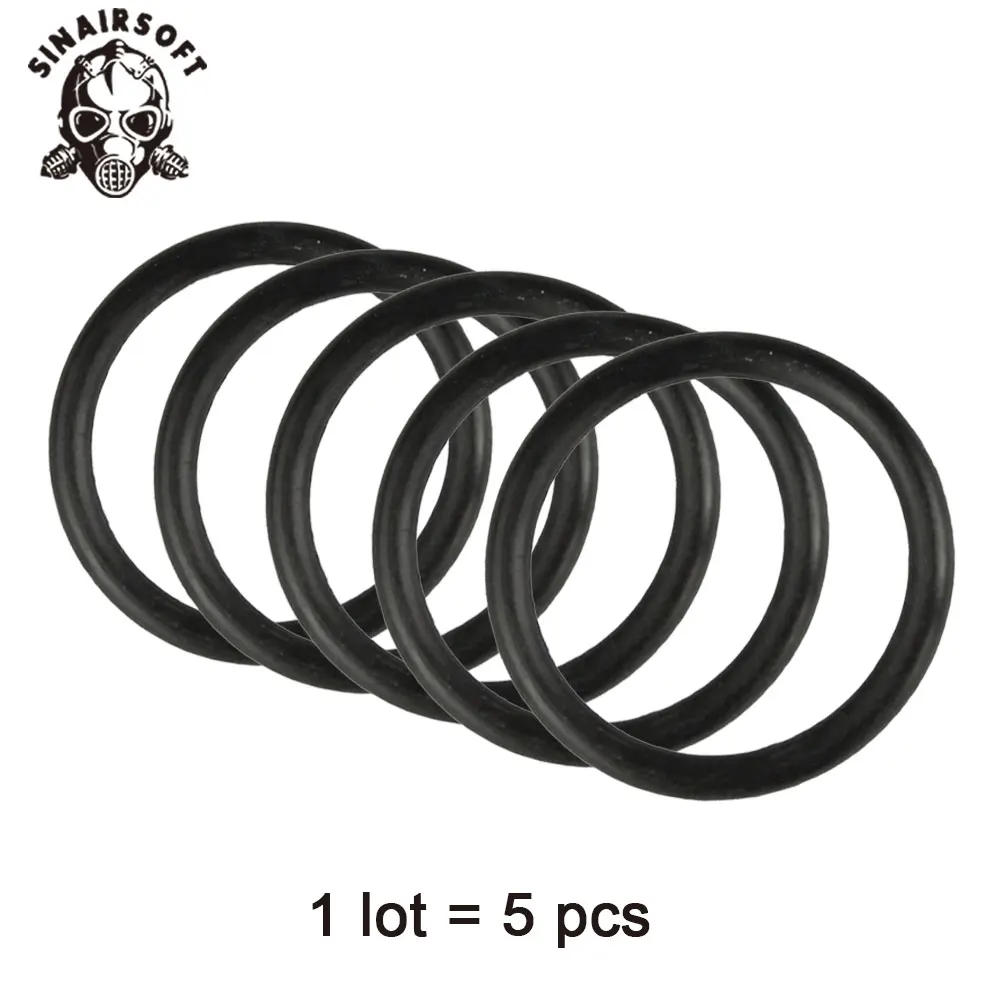 5pcs/lot Black Piston Head O Ring Rubber Fit Airsoft Gearbox For Hunting Paintball Accessories