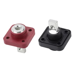 Conector terminal fotovoltaico automotivo do poder, vermelho e preto através do terminal da fiação da parede, todo o cobre, 150A, 2 PCes