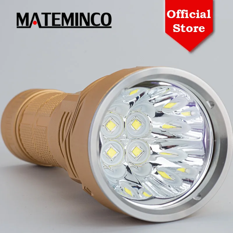 Mateminco-linterna LED de alta potencia TK04 4 piezas XHP50.2 13500lm 21700 18650 batería USB tipo C recargable