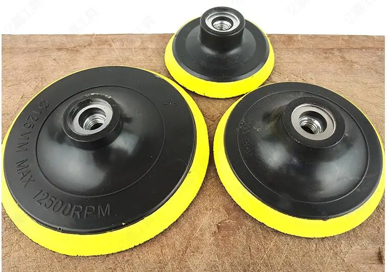 

Flocking sandpaper sucker Auto polishing self-adhesive disk Back flannelette tray Angle grinder grinding 3inch 4inch 5inch