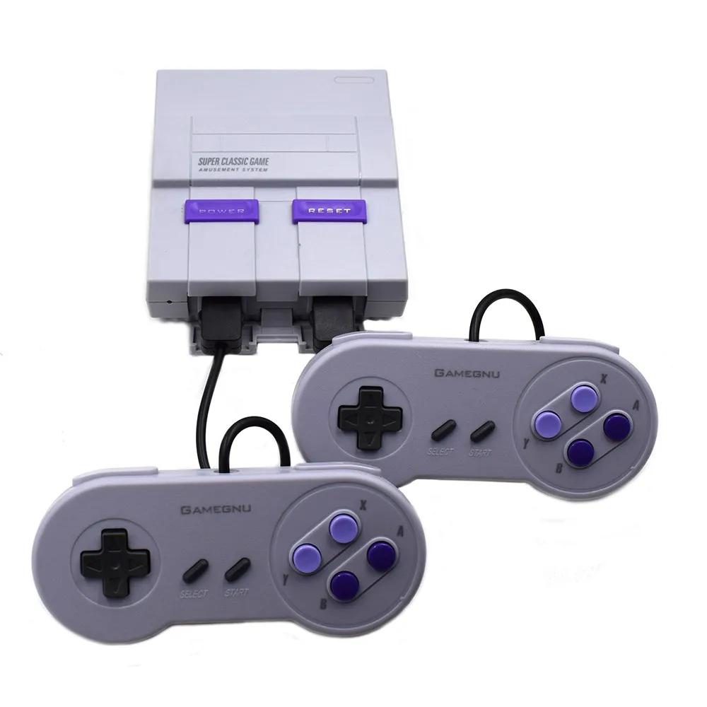 نظام وحدة تحكم ألعاب Super Mini 16 BIT مدمج 94/660 جديد لعام 2025 مع لوحة ألعاب لوحدات تحكم ألعاب نينتندو SNES