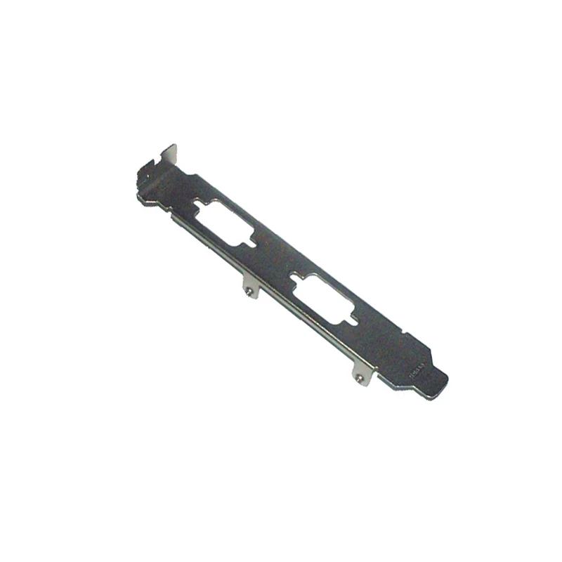 30pcs Dual DB9 Bracket 12cm Bracket with Screw Hole Feet Serial Computer Baffle Rear Serial Port Blank DB9* 2