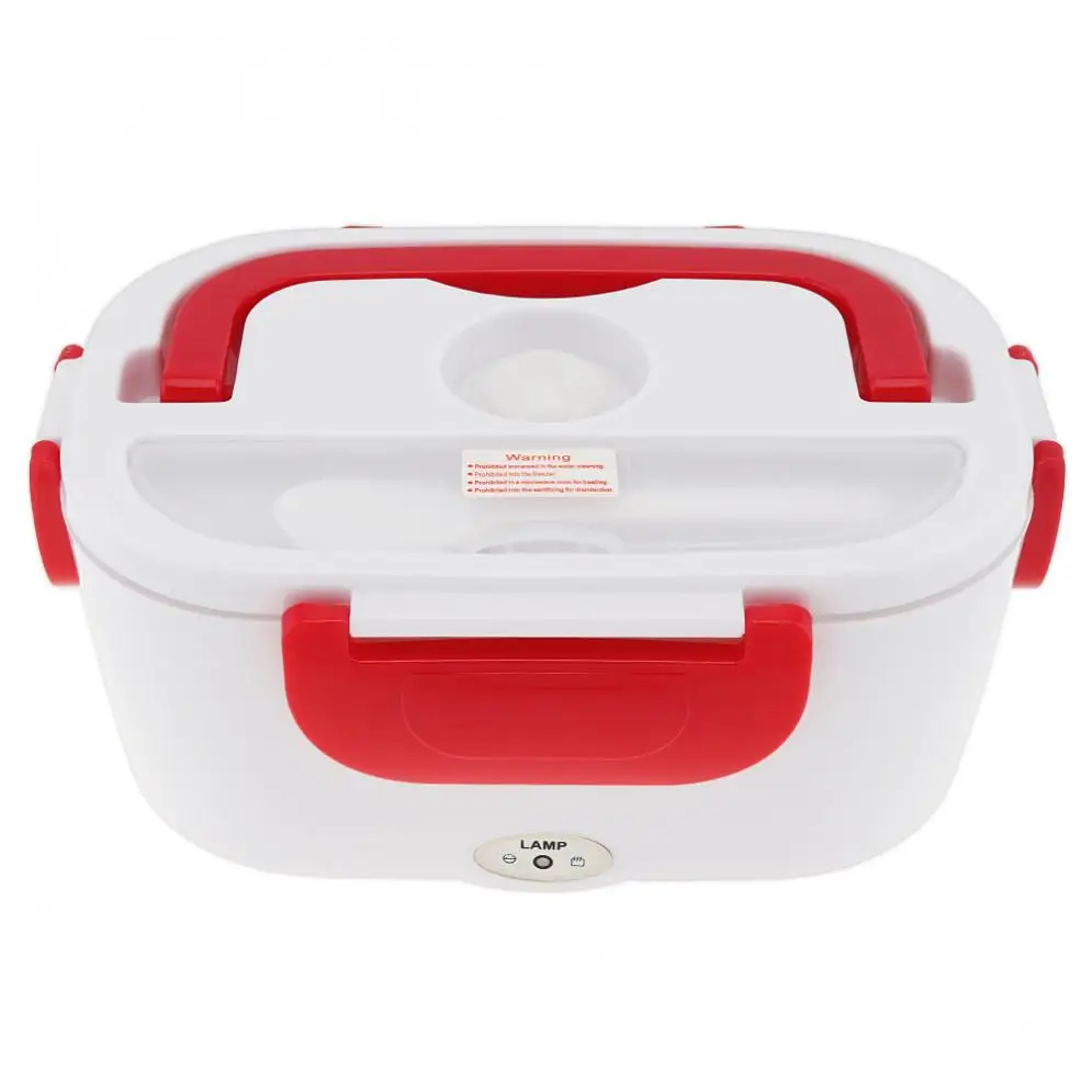 12V 1.5L Split-type Portable Food Warmer Heating Keeping Electric Lunch Box with Spoon / 12V Charging Line for Car