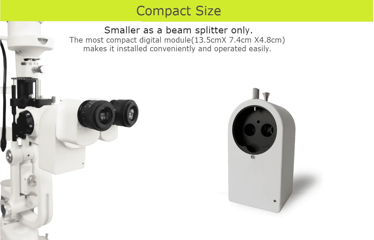 Phoenix-adaptador divisor de haz de cámara, sistema de módulo de imagen de lámpara de hendidura Digital para prueba de visión ocular, uso médico, PC, imagen HD, 2021