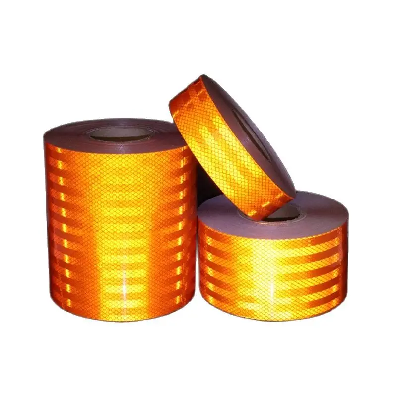 Fluorescent Traffic Protective Warning Signs Tape Anti-collision Glow In Dark Super Reflective Sticker Orange