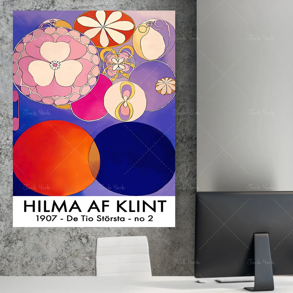 De tio största, no. 2 Barnaaldern - Exhibition Poster - Hilma af Klint Art Print - Abstract Print - Abstract Prints