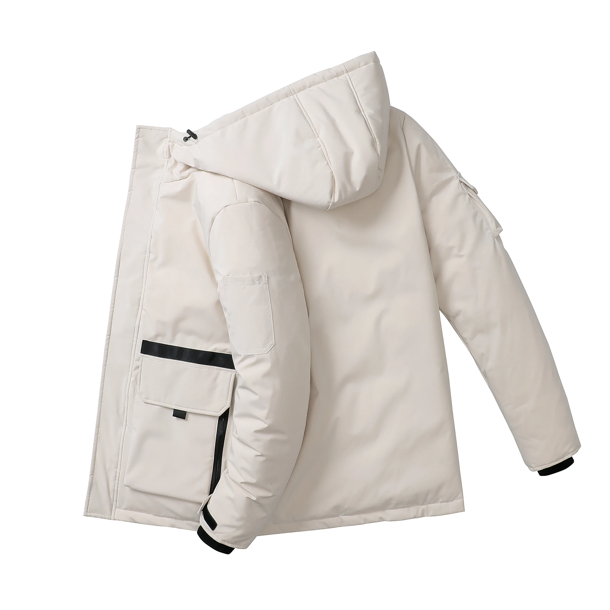 The new 2021 short white duck down casual down jacket winter snow ski resort men's leisure brand high quality jacket couples