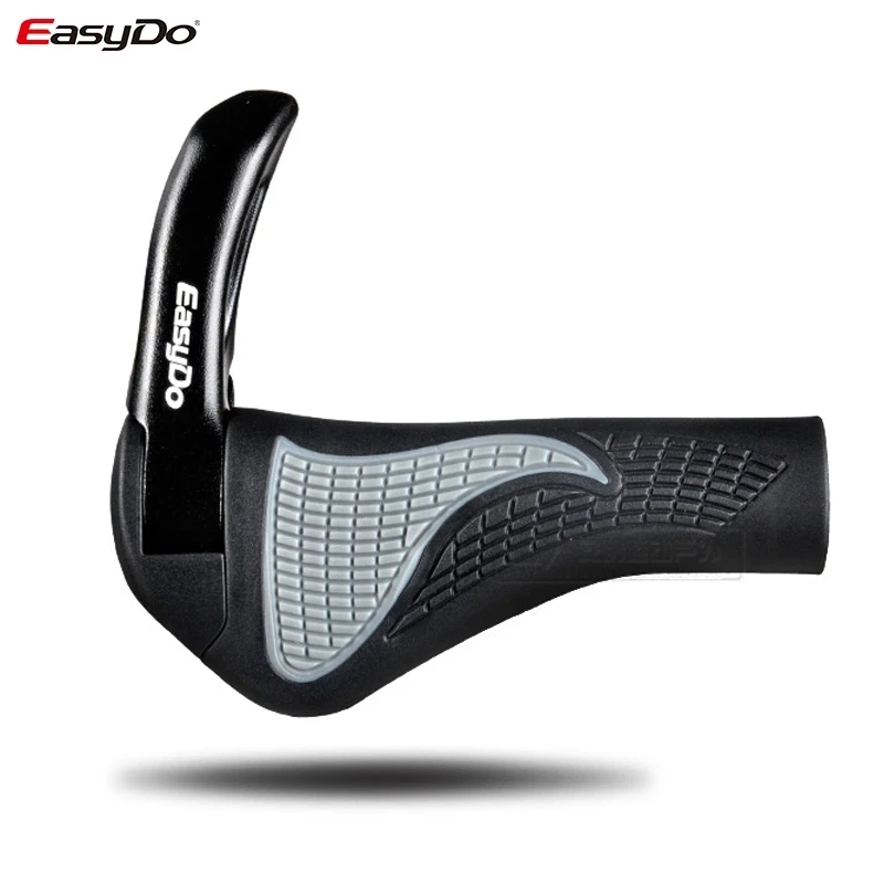 

EasyDo Bicycle MTB Handlebar Grips Bar Ends Ergonomic Anti Skid Aluminum Alloy Rubber Grips Bicycle Grips Accessories 1060D