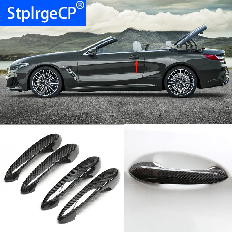 

for BMW 8 series G14 G15 G16 M850i 840i 2018 2019 2020 Accessories 100% real carbon fiber Auto outer door handle cover