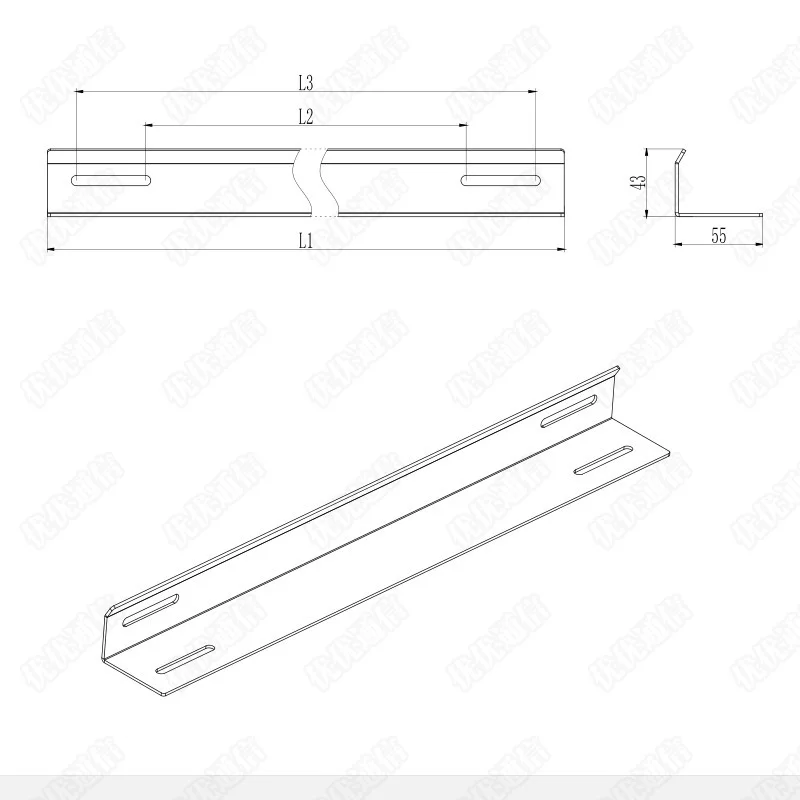 equipment cabinet  L-type bracket Server Guide Bracket Load-bearing accessories for cabinet equipment  Battery pallet