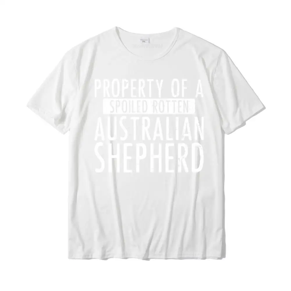 Adorable Australian Shepherd Gifts For Lovers Dog Tshirt Camisas Custom T Shirts Slim Fit T Shirt Cotton Young Casual