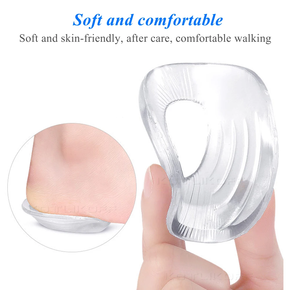 Chỉnh Hình Cổ Giày Gel Silicone Gót Cốc Orthotis Lắp Cho X/O Loại Chân Hiệu Chỉnh Chân Varus Chân Varus giày Miếng Lót