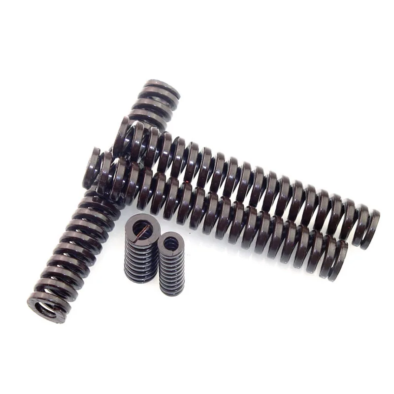 Resorte de compresión de molde troquelado, resortes de estampado de carga Extra pesada marrón OD 18mm ID 9mm para longitud de ensamblaje de Hardware 20mm-100mm, 1 unidad