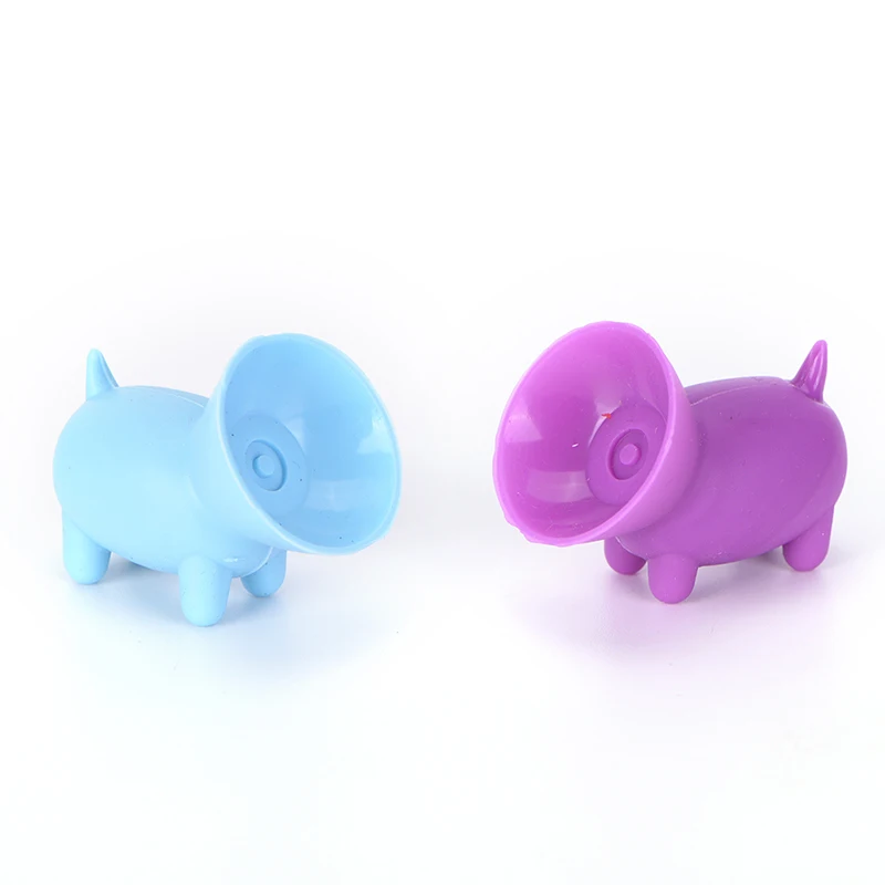 2Pcs/lot Cute Cartoon Suction Cup Mini Pig Mobile Phone Holder Stand for Iphone Xiaomi Universal Phone Mount Random Color