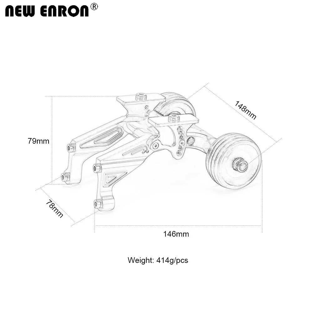 NEW ENRON 1Set Alloy Rear Ajustable Wheelie Bar ARA320492 ARA320536 Upgrade Parts FOR 1/5 RC Car ARRMA Outcast Kraton ARA5208 8S