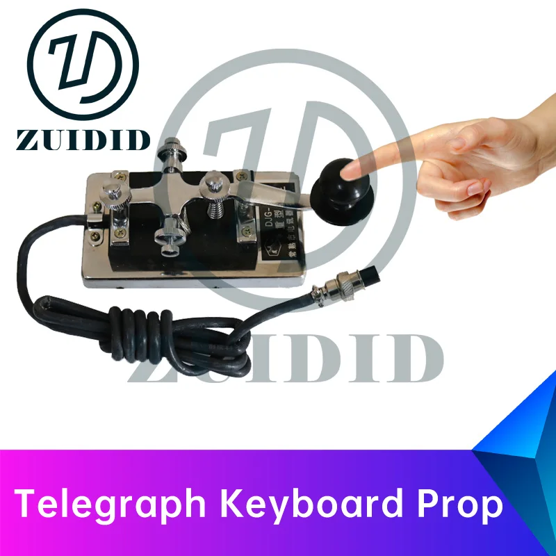 

ZUIDID escape room Telegraph Keyboard Prop use the telegraph keyboard to input the correct password to unlock escape game