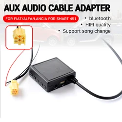 for Alfa Romeo 159 for Fiat Grande Punto Cable with USB,microphone Hands-free Aux Adapter bluetooth Aux Receiver