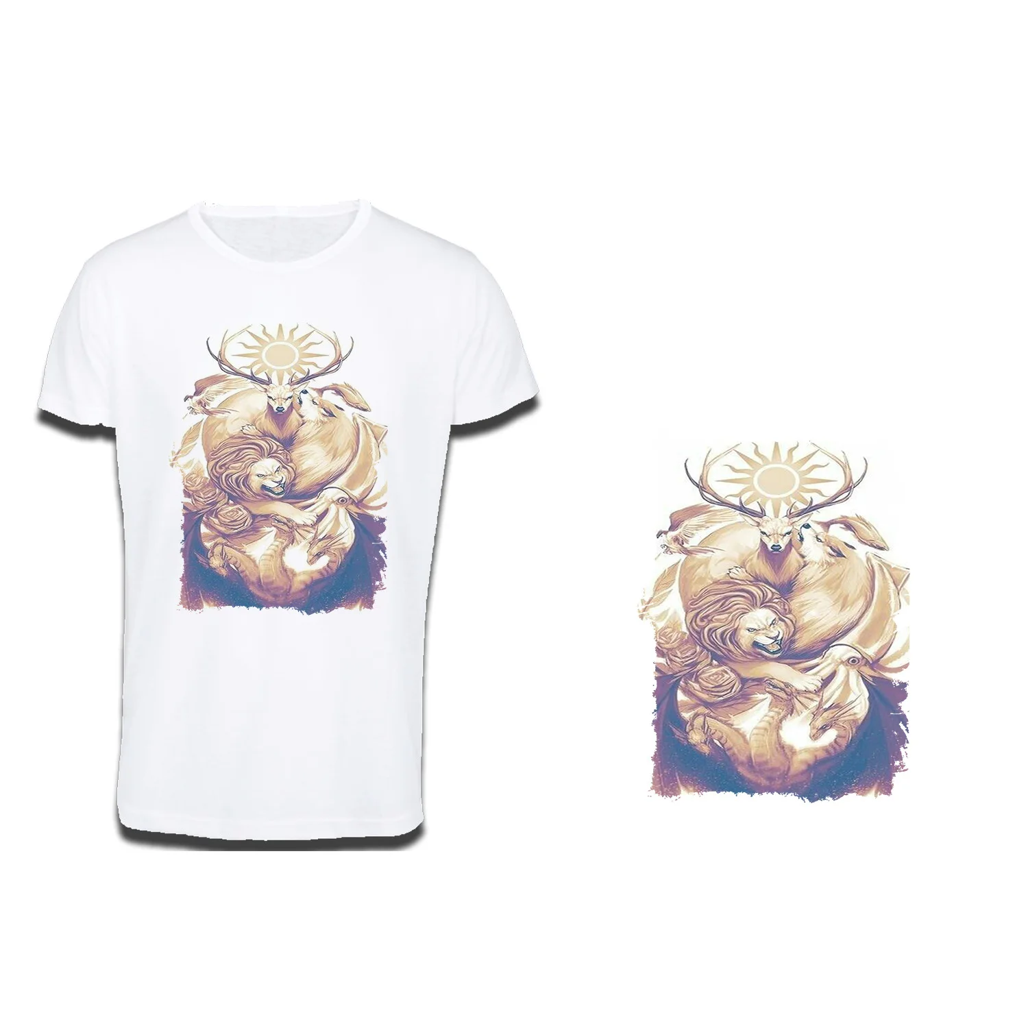 T-SHIRT cotton touch A3 ANIMAL MYTHOLOGICAL cotton touch T-shirt