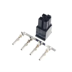 5 50 Sets 4.2 mm 4 PIN Receptacle Housing PC computer EPS CPU ATX 4Pin 2x2 P Power Connector Shell Crimp Terminal Contact Pin