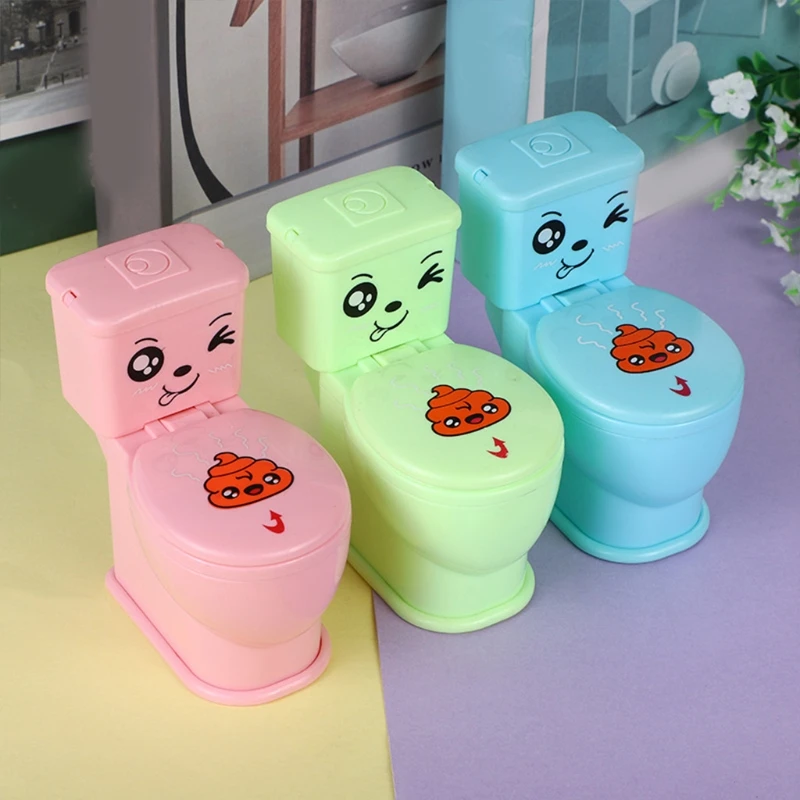 Toilettes amusantes pour enfants et adultes, jouet de blague pour garçons et filles, couleur aléatoire N1HB