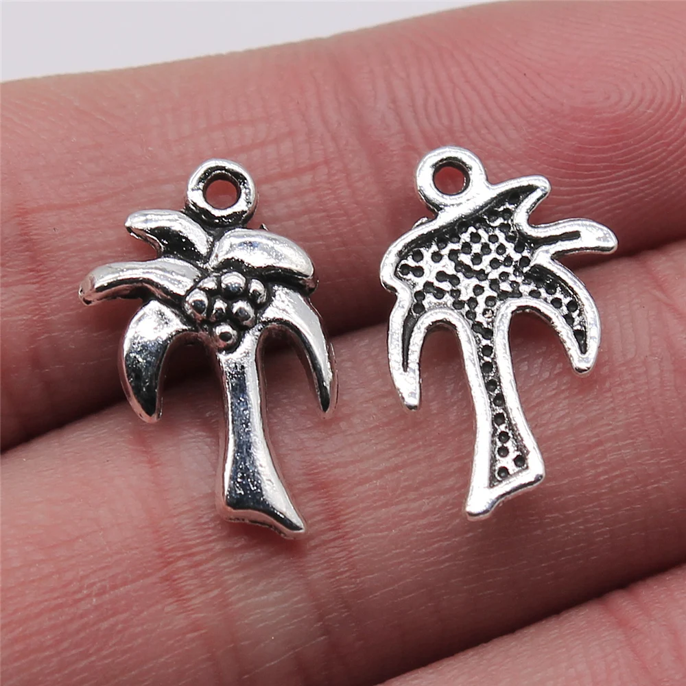 

Wholesale 200pcs/bag 13x20mm Coconut Tree Pendant Charm For Jewelry Making DIY Jewelry Findings Jewelry Accessories