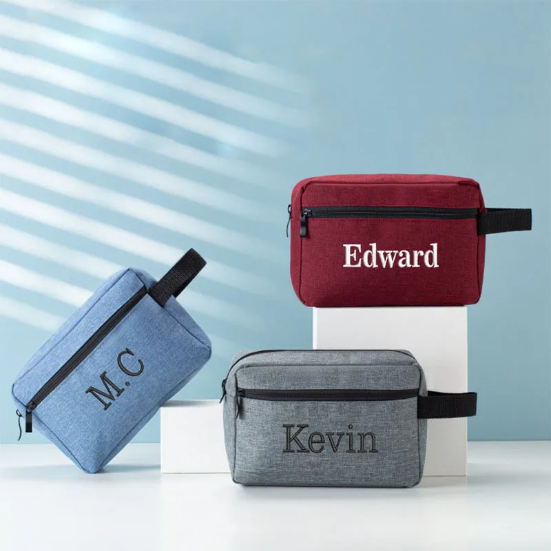 Men's Travel Bag Personalized Embroidered Portable Storage Bag Wash Bag Customized Multi-functional Cationic Cosmetic Bag