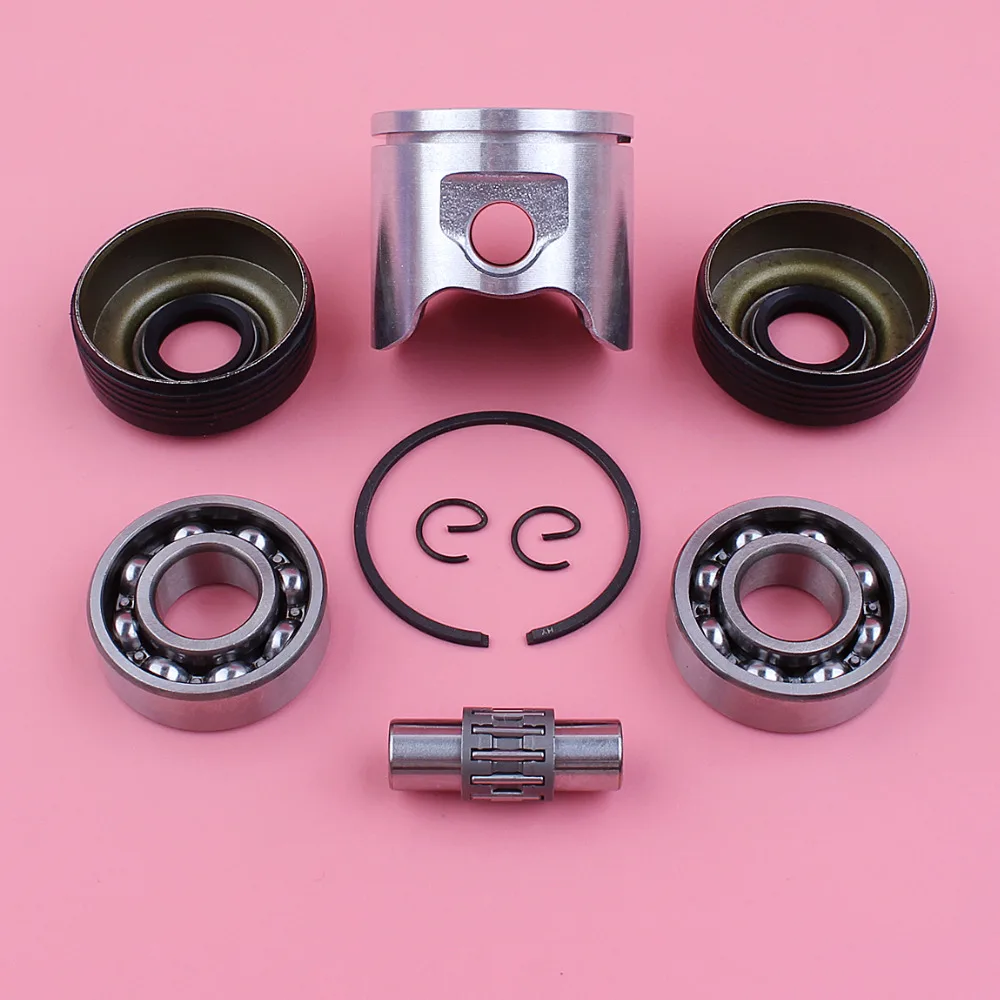 Adephol 42mm Kit di anelli di sicurezza dell'anello del perno del pistone per Husqvarna 340 345 pezzo di ricambio per motosega con paraolio per cuscinetti a manovella