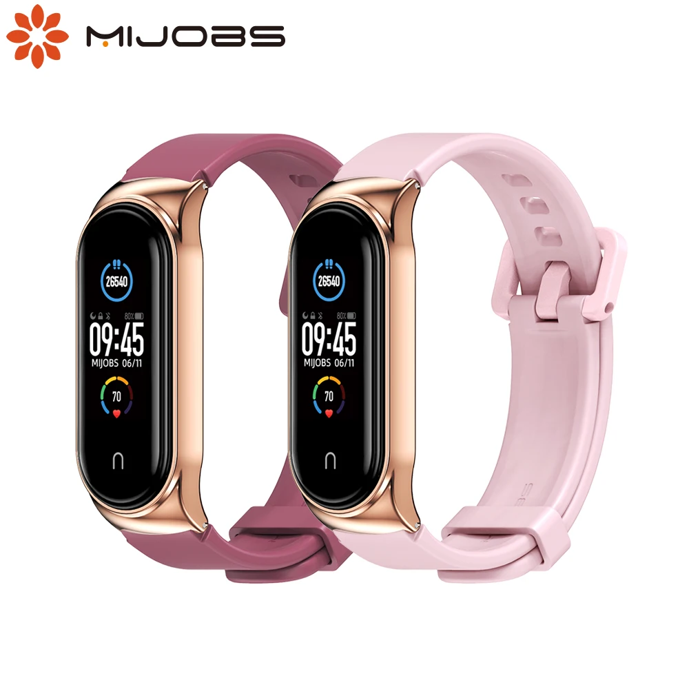Ремешок силиконовый для Mi Band 7 6 5 4 3, сменный Браслет для Xiaomi Mi Band 4 3