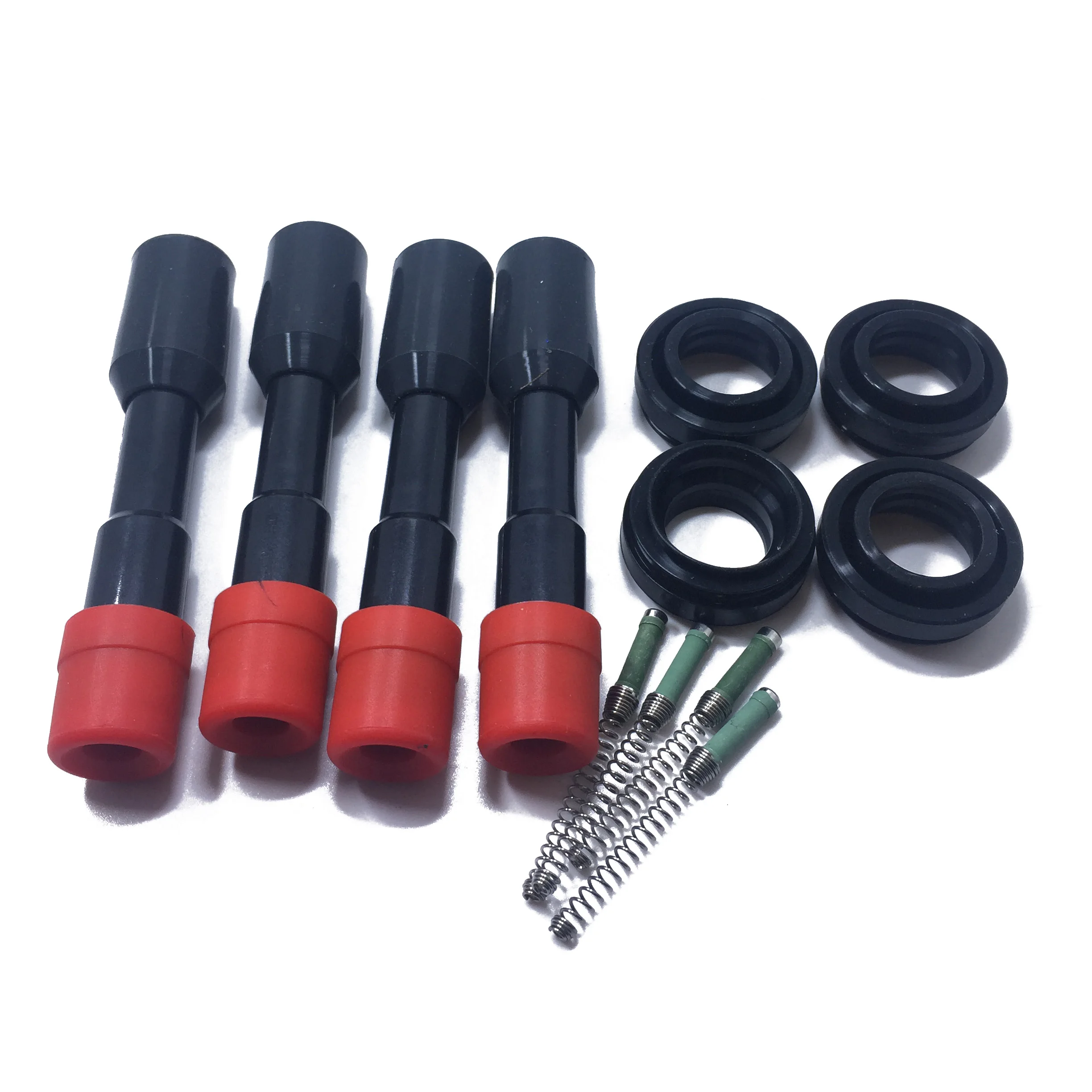 4 PCS OEM 30521-Pwa-003 Ignition Coil Rubber Kit R26021 With Spring For 2003-11 H onda C ivic Hybrid 1.3L