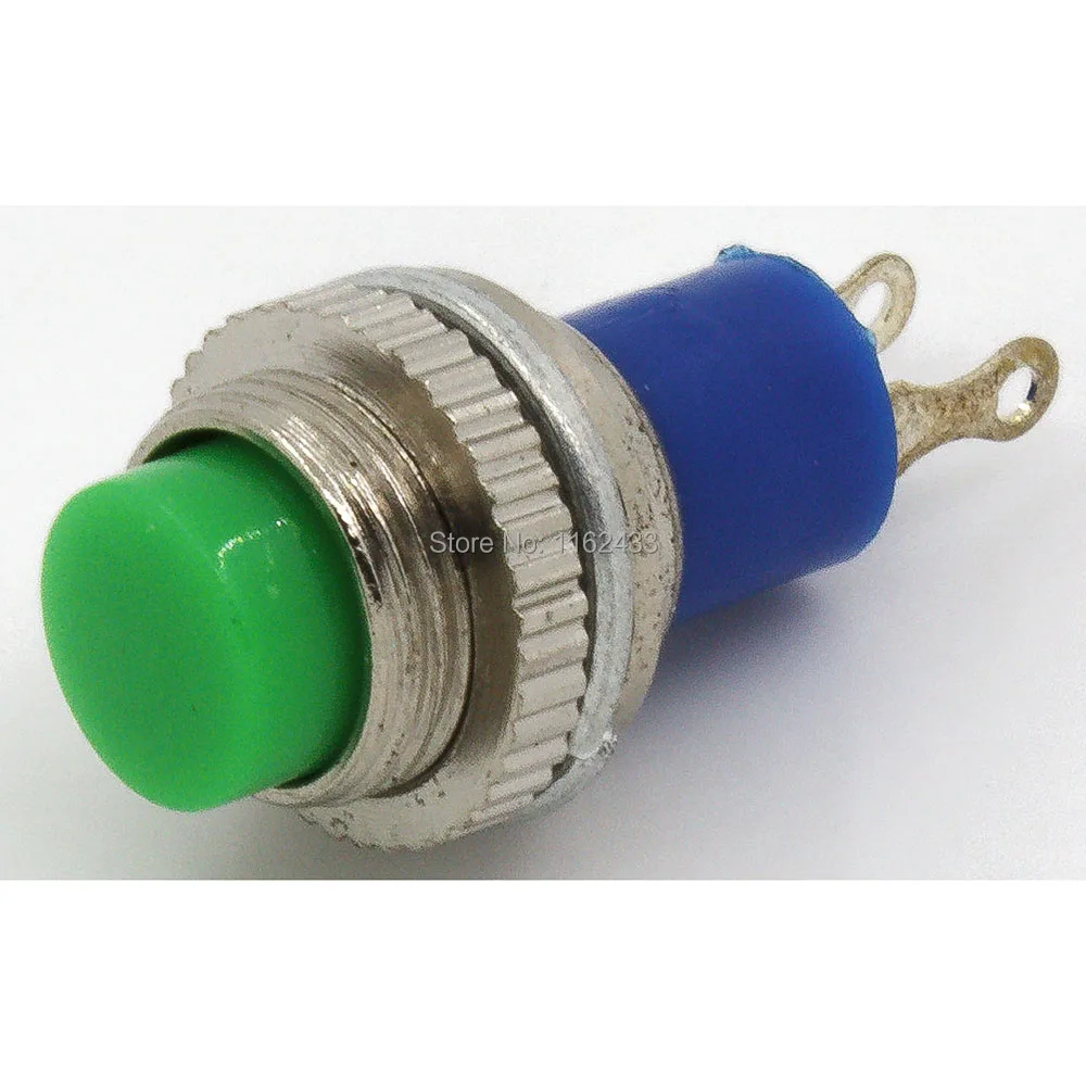 10 Buah/Banyak DS-315 10 Mm Reset Pada-(Off) Push Button Switch SPST Tombol Tekan