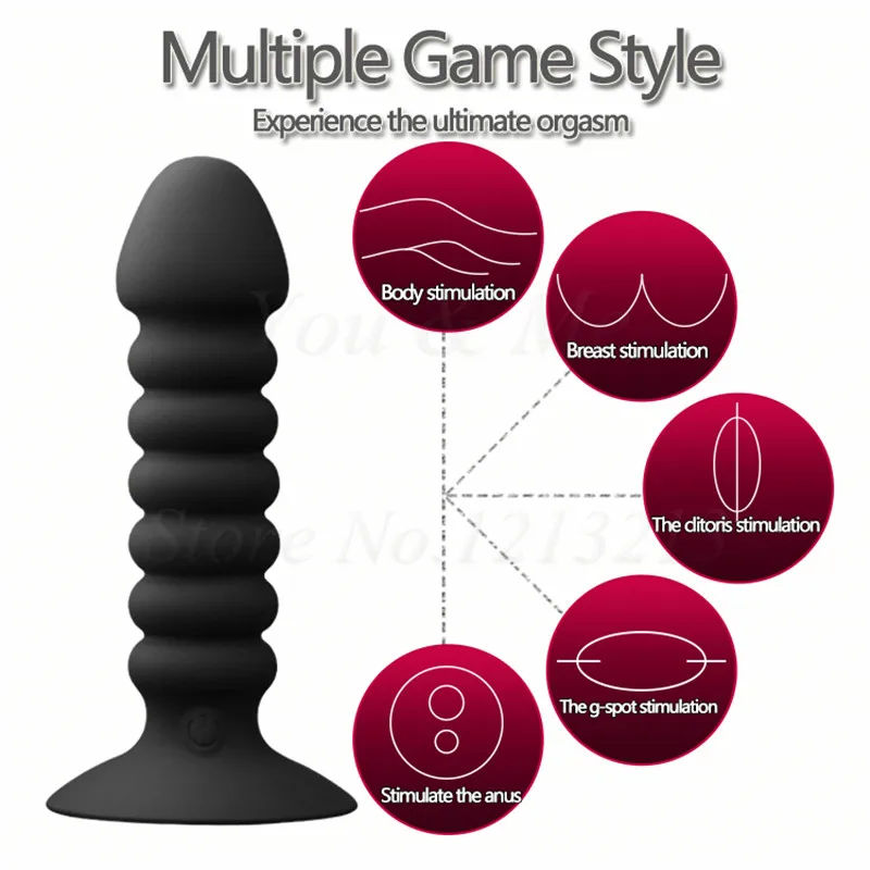 Realistic Dildo Vibrator Anal Plug Prostate Massager Suction Cup Masturbator for Man Remote Dildo Anus Penis Sex Toys for Women