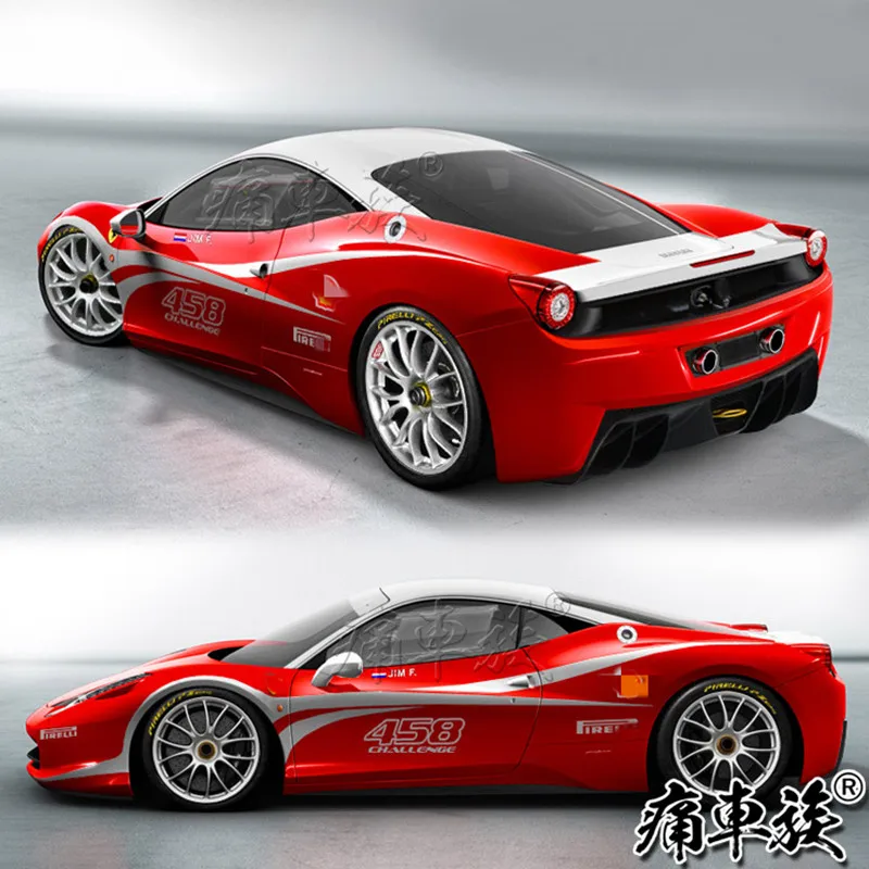 

Car stickers For Ferrari 458 body exterior decoration stickers 458 challenge sports car decoration modified stickers