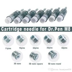 Fda 30 Pcs Bajonet Cartridges Naalden Fit Voor Dr Pen M8 Replacment Cartridge 11 16 36 42 Micro Naald Huid care Derma Pen Tip