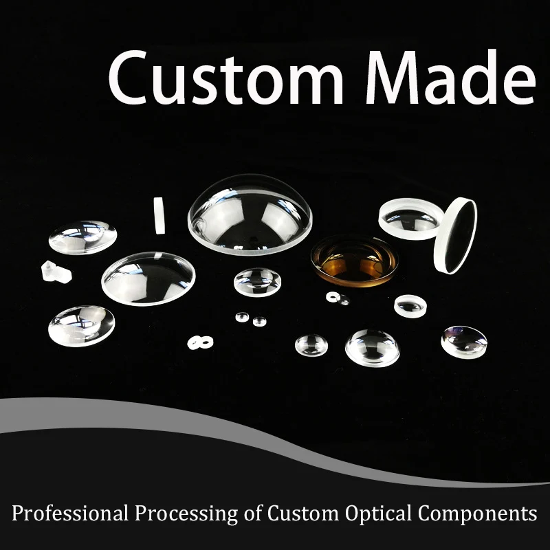 เลนส์ Bi-convex เส้นผ่านศูนย์กลาง 6 มม.,ความยาวโฟกัส 7.65 มม.,คุณภาพสูง K9 สำหรับการเรียนการสอนเครื่องมือที่กำหนดเอง