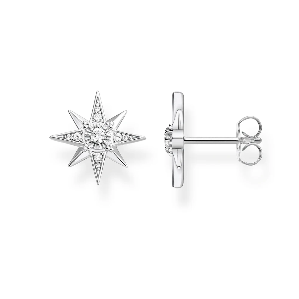 Kolczyki sztyfty Magic Star Europe Style Fine Jewelry dla kobiet Vintage Ręcznie wykonany prezent ze srebra próby 925 — zdjęcie 2
